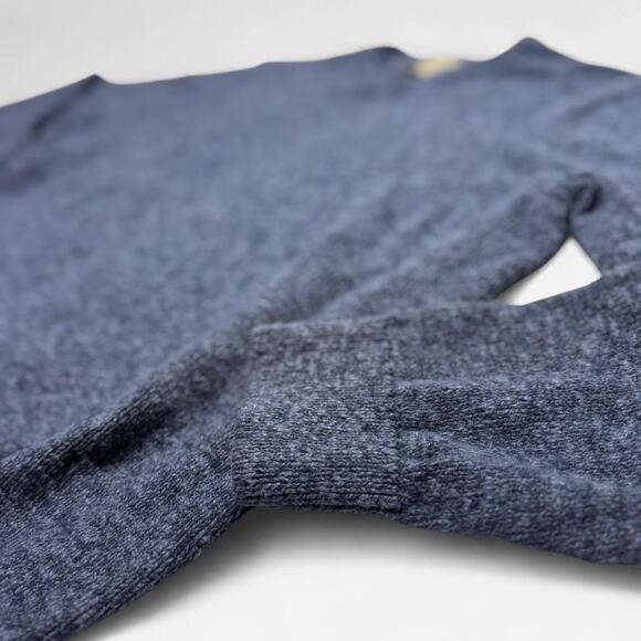 L.L. Bean Blue Cotton Knit Crewneck Sweater Mens XL Classic Vintage Style Fall - Picture 3 of 5